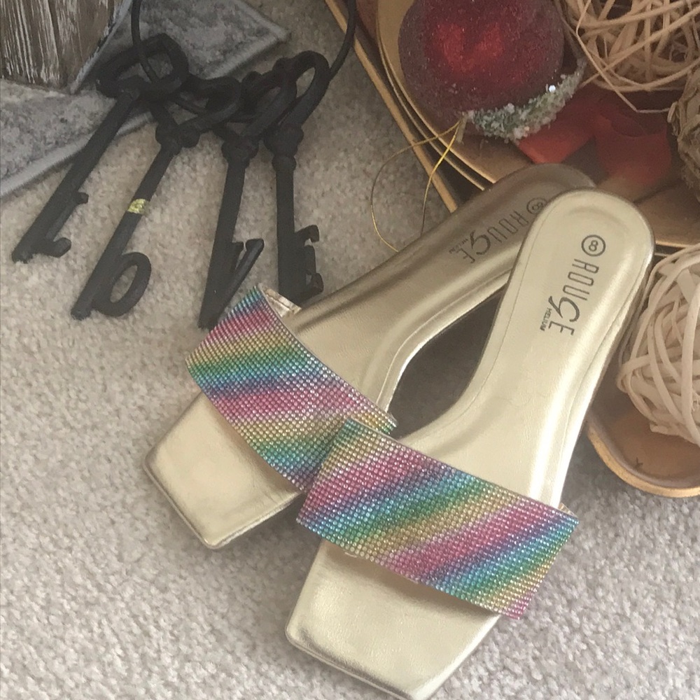 Rainbow Slide Sandals